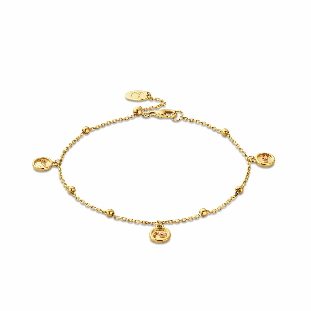 Clogau Insignia 9ct Solid Gold Drop Bracelet