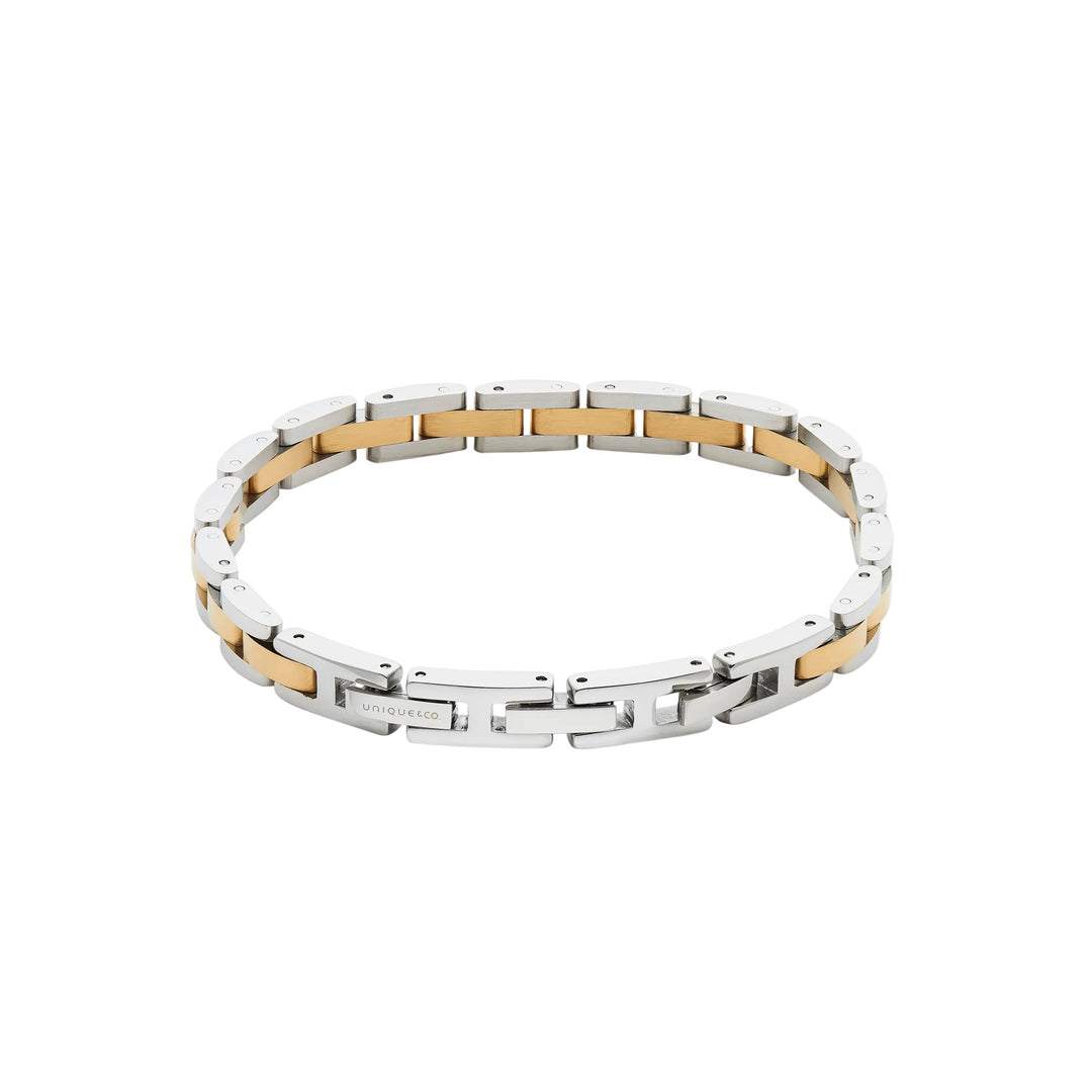 UNIQUE & CO Two Tone stainless steel Bracelet 22mm