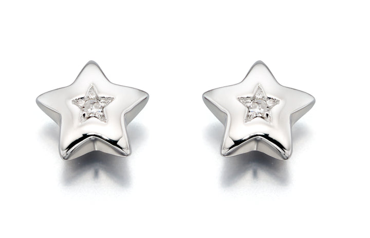 Little Sat Diamond Star Earrings