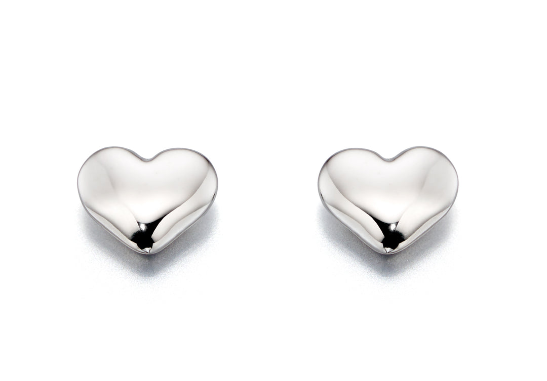 Little Star Plain Small Heart Earrings