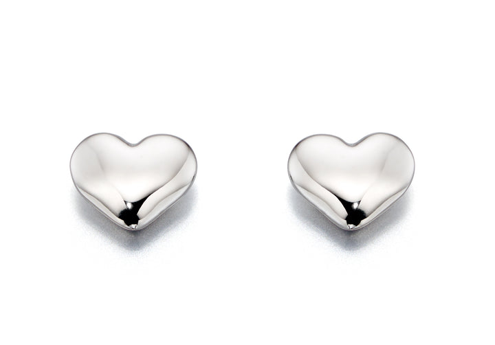 Little Star Plain Small Heart Earrings