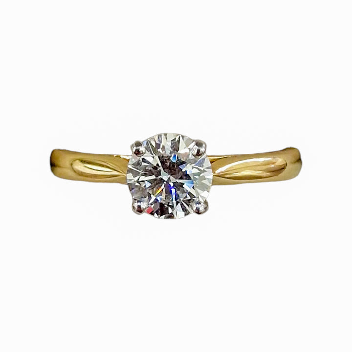 18ct Yellow Gold Solitaire Diamond Ring