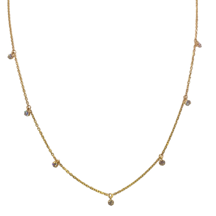 18ct Yellow Gold Diamond Necklet