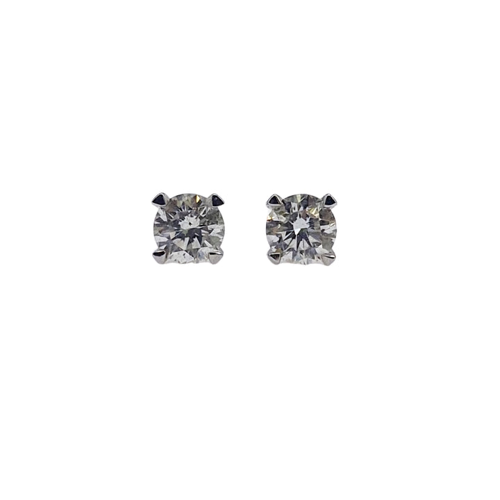 18ct White Gold Diamond Studs