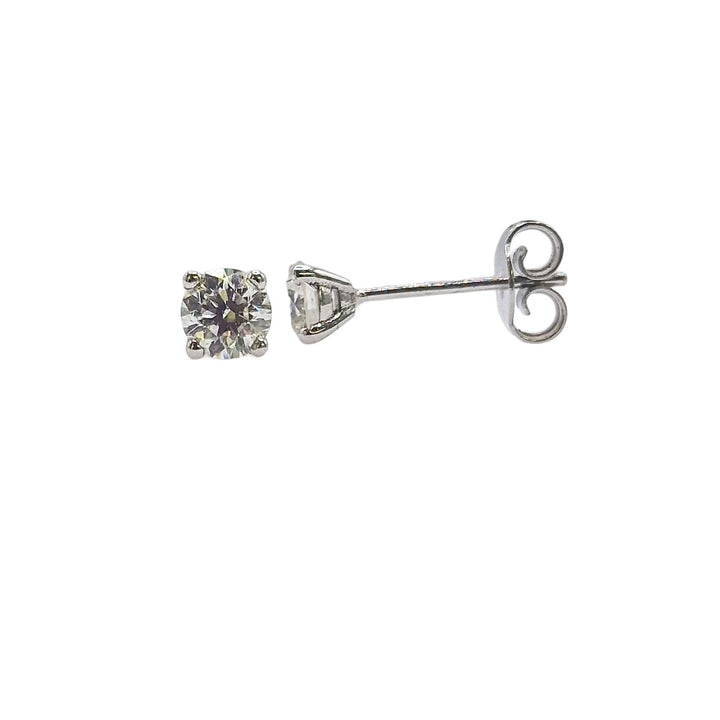 18ct White Gold Diamond Earrings