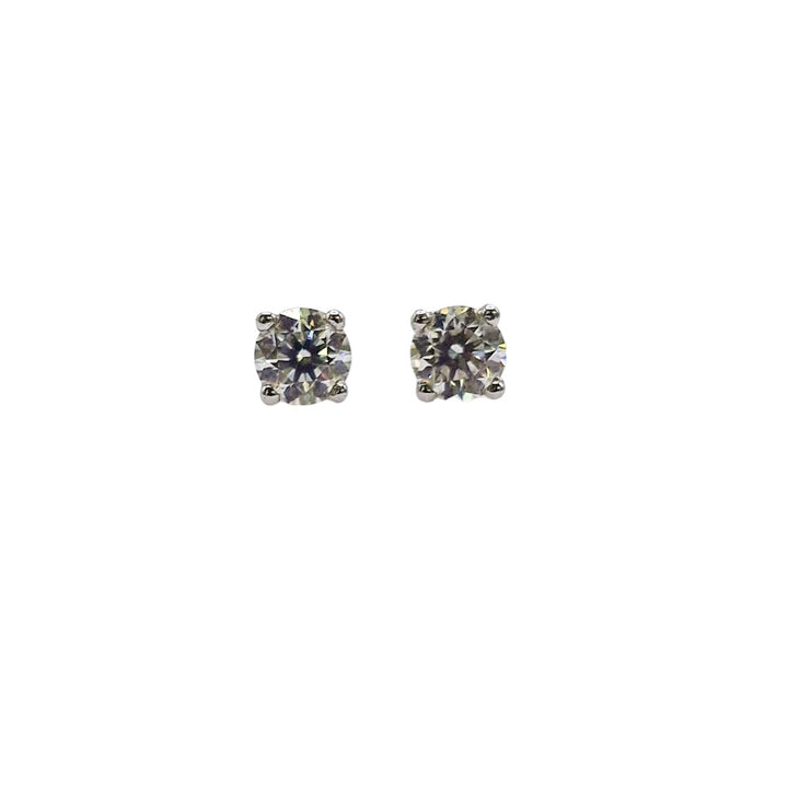 18ct White Gold Diamond Earrings