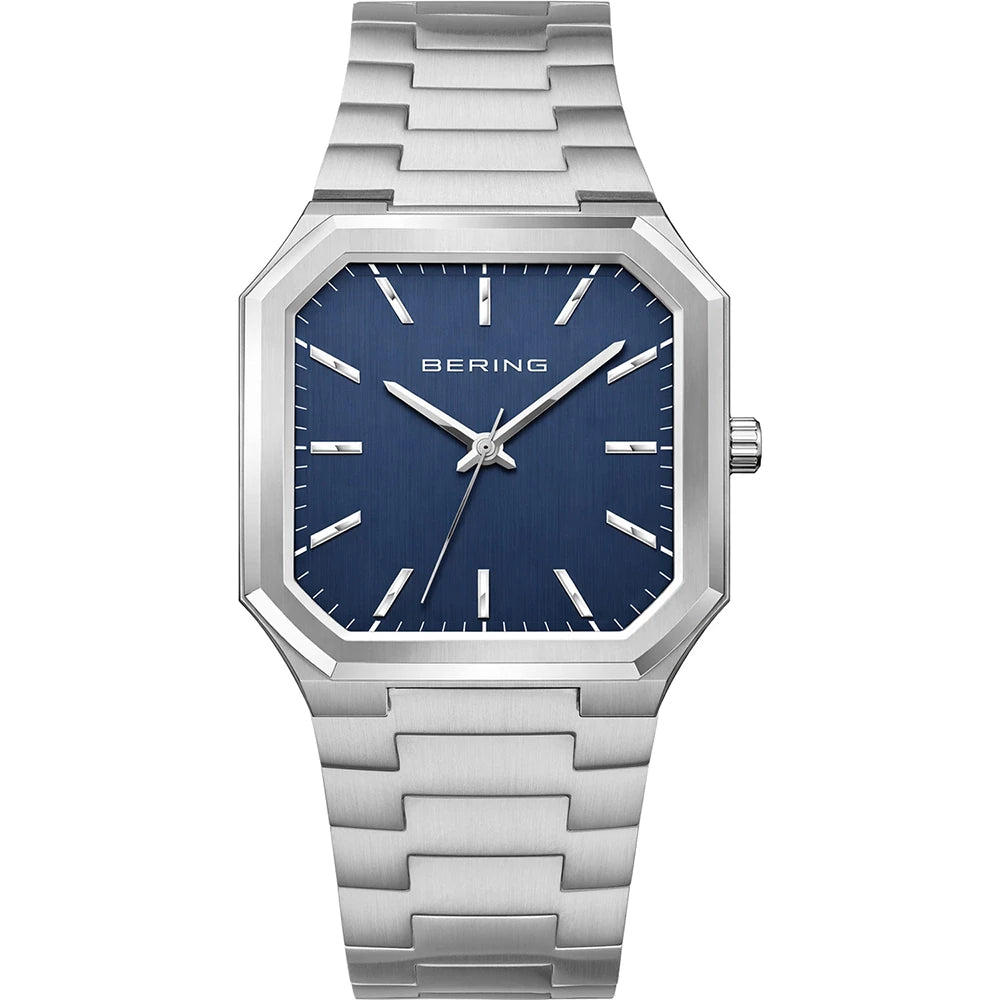 Bering Classic Blue Dial Stainless Steel Bracelet Watch