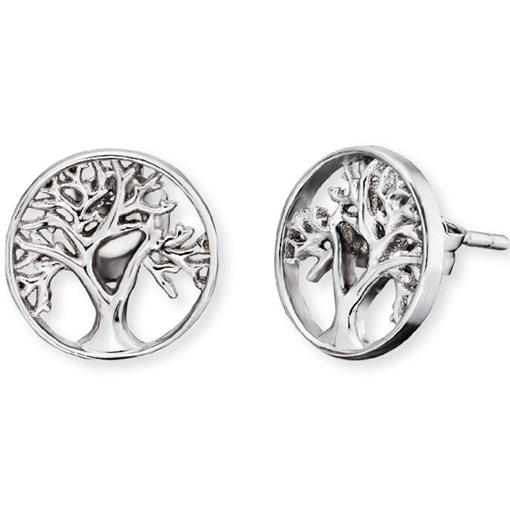 Angel Whisperer from Engelsrufer Tree of Life Silver Stud Earrings