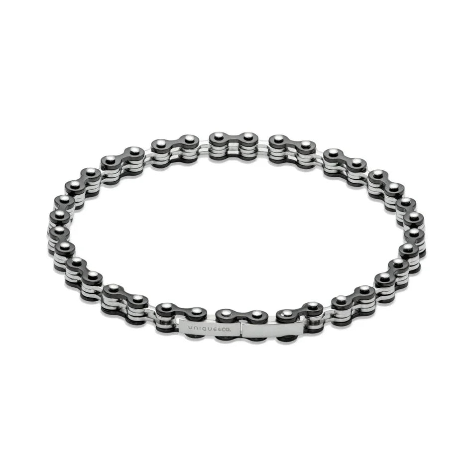 Unique & Co. Stainless Steel Bike Chain Links Bracelet 21cm