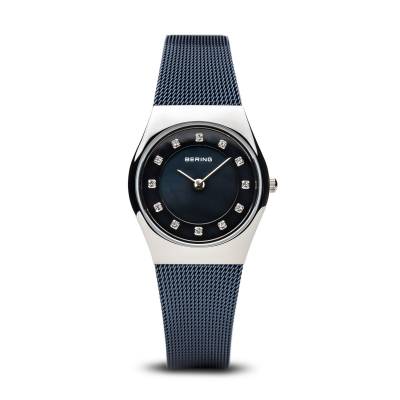 Bering Blue and Stainless Steel Quartz Bracelet Watch