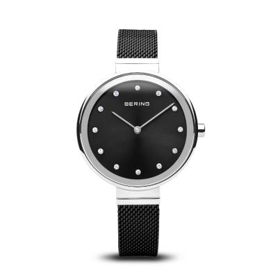 Bering Black and Stainless Steel Quartz Bracelet Watch