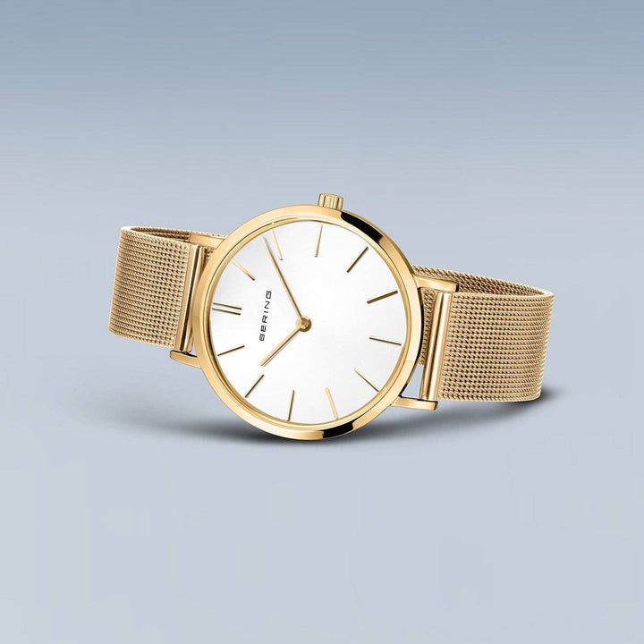 Bering mens Gold Plated Watch