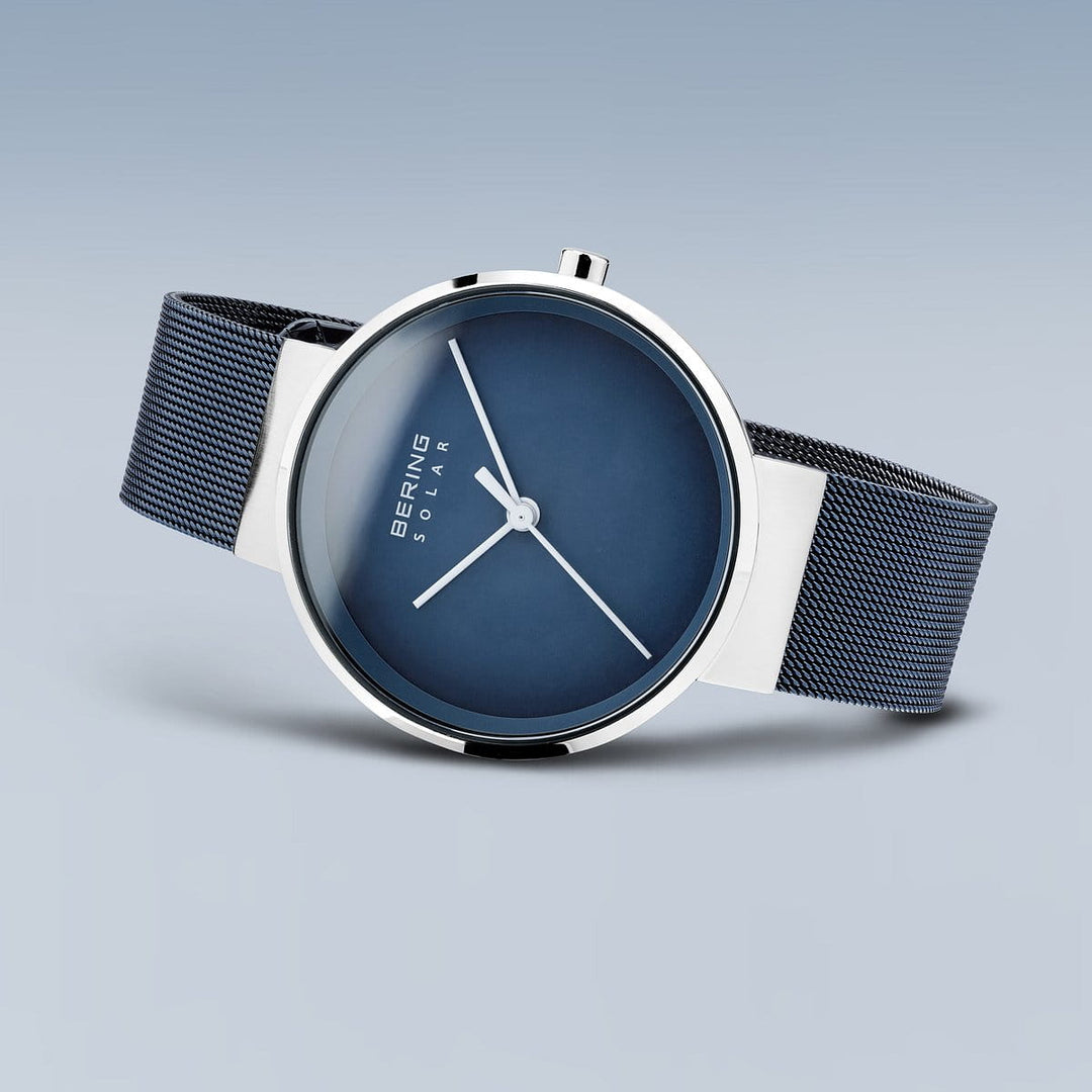 Bering Blue Slim Solar Watch