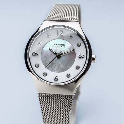 Bering Solar Stainless Steel Bracelet Watch