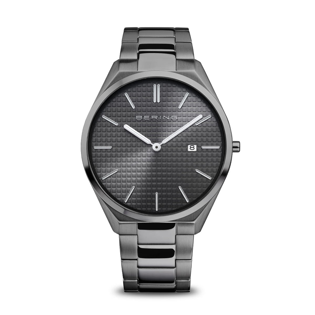 Bering Ultra Slim Grey Quartz Watch