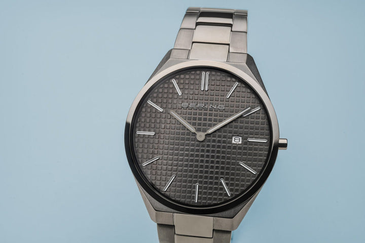 Bering Ultra Slim Grey Quartz Watch