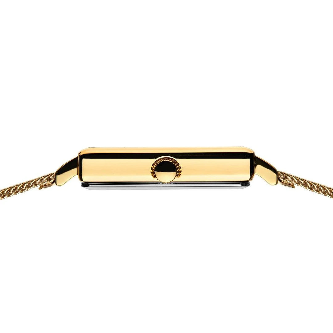 Bering Ladies Square Gold Plated Watch