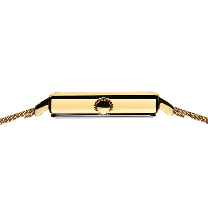 Bering Ladies Square Gold Plated Watch