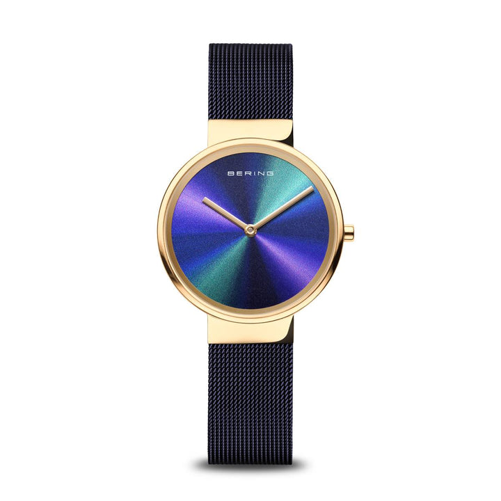 Bering Gold Plated Purple Strap Watch