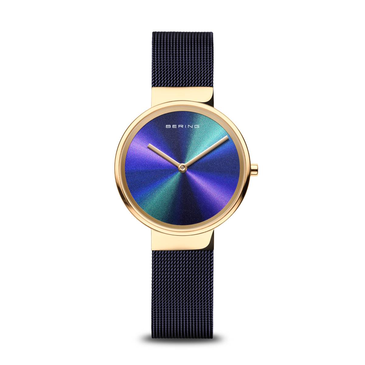 Bering Gold Plated Purple Strap Watch