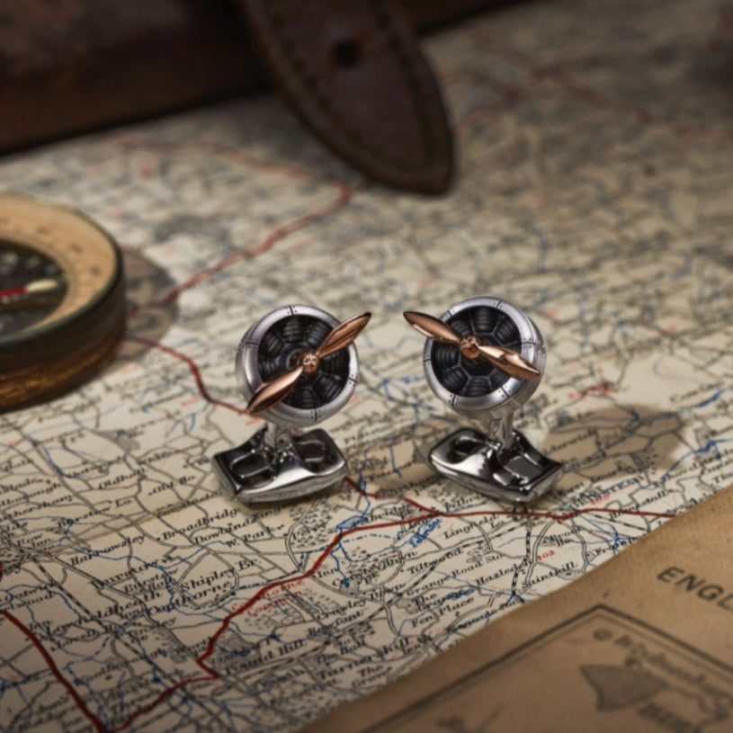 Deakin and Francis Sopwith Propeller Cufflinks