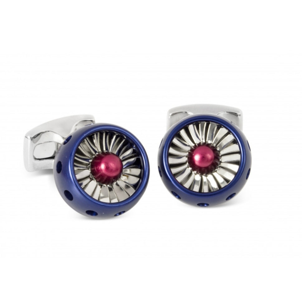 Deakin and Francis Jet Turbine Cufflinks