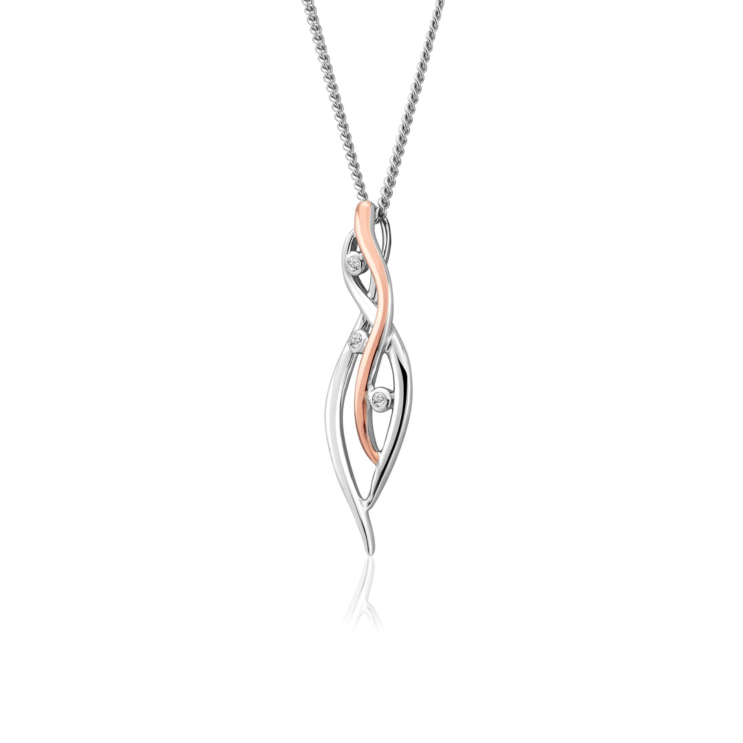 Clogau Silver Swallow Falls Pendant