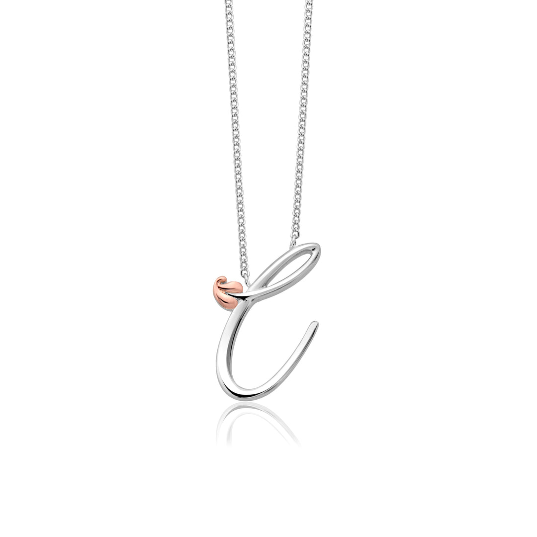 Clogau Silver Tree of Life Initials Necklace - Letter C