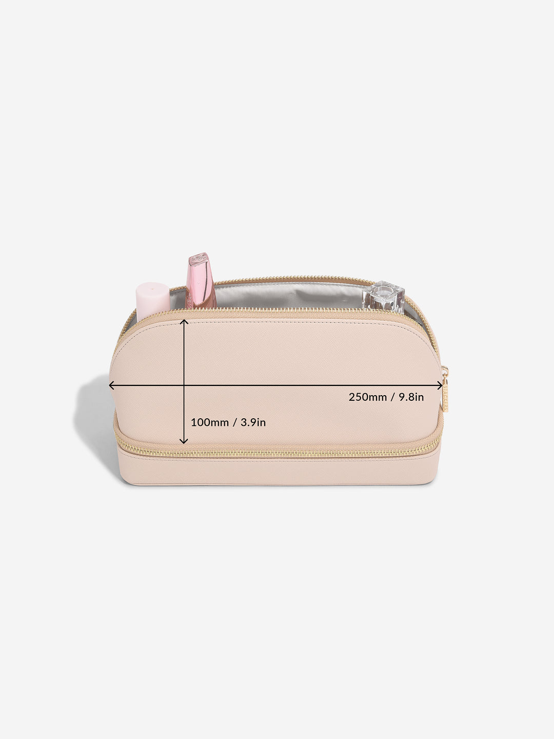 Stackers Blush Pink Cosmetic and Jewellery Travel Bag