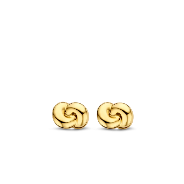Ti Sento Gold Plated Knot Earrings