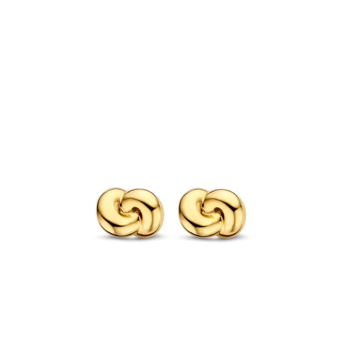 Ti Sento Gold Plated Knot Earrings