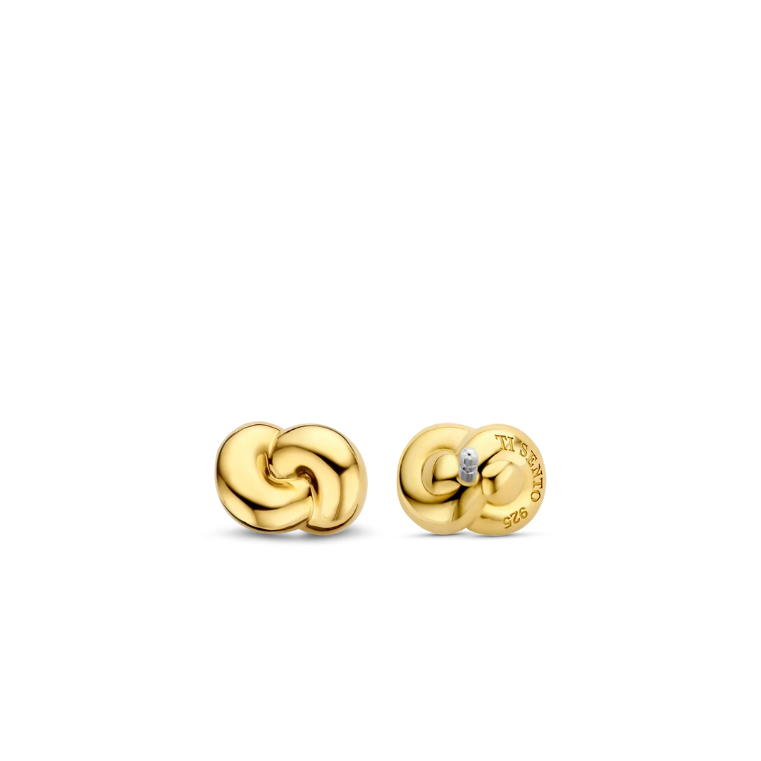 Ti Sento Gold Plated Knot Earrings