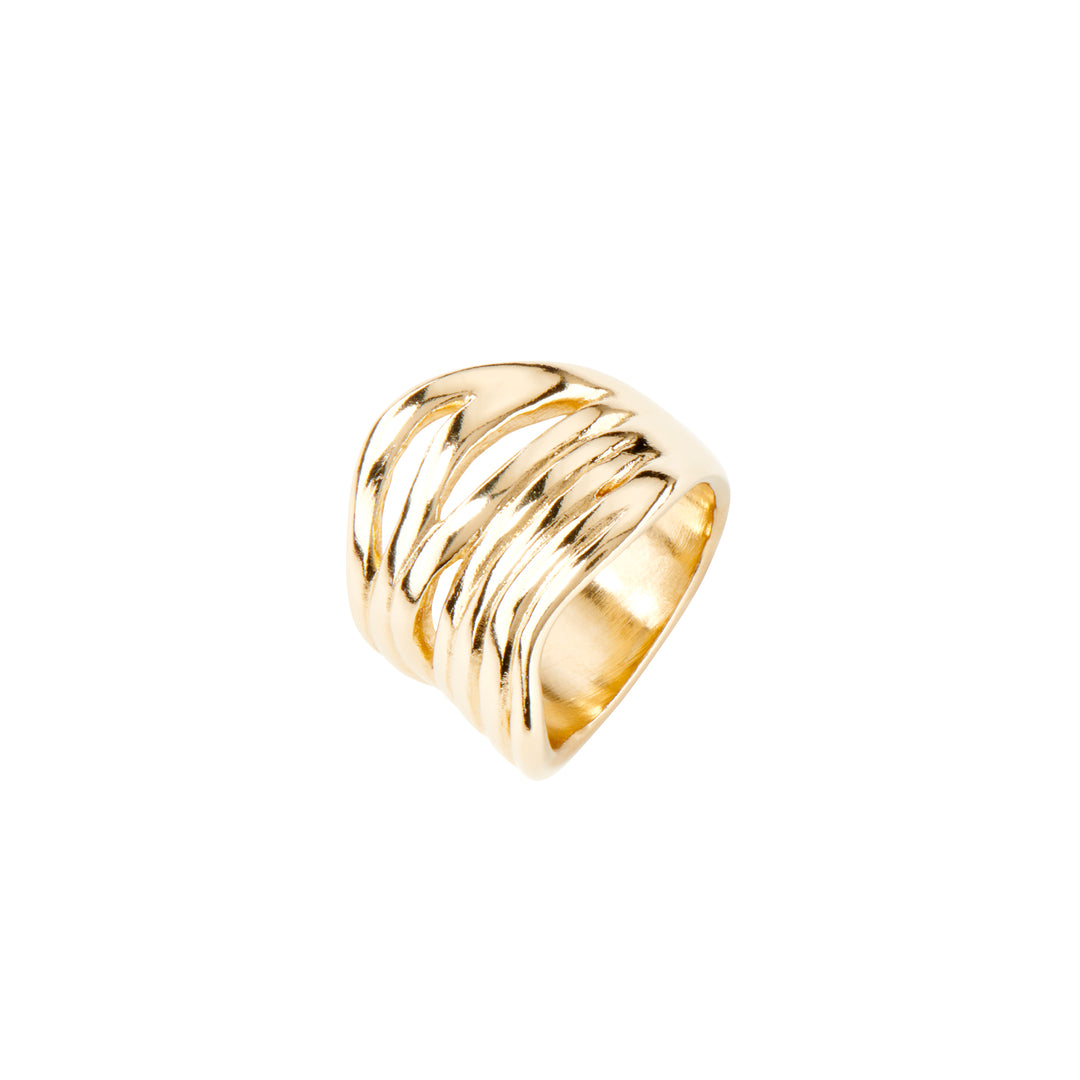 UnoDe50 Gold Plated Nihiwatu Beach Ring