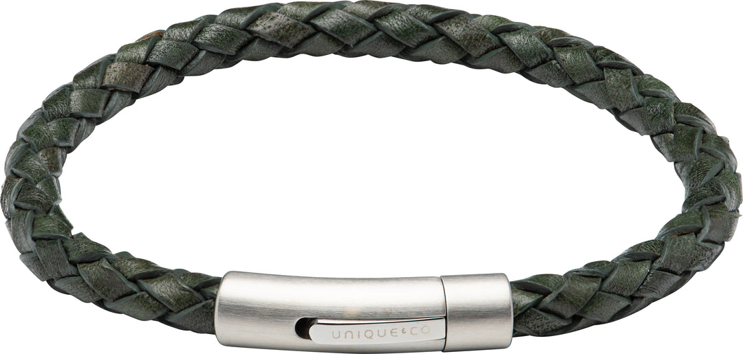 Green Leather Bracelet