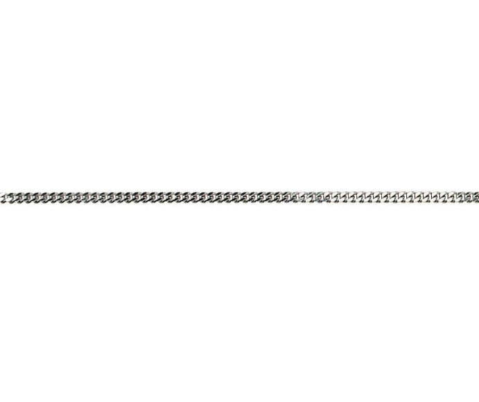 18ct White Gold Filed Curb Chain