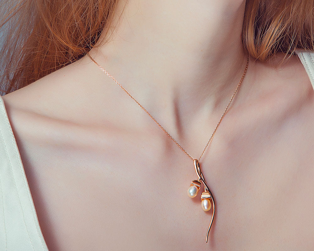 Fei Liu Double Snowdrop Pendant