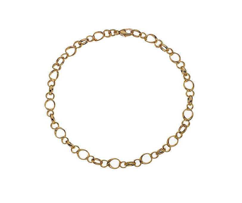 9ct Yellow Gold Fancy Sienna Link Bracelet