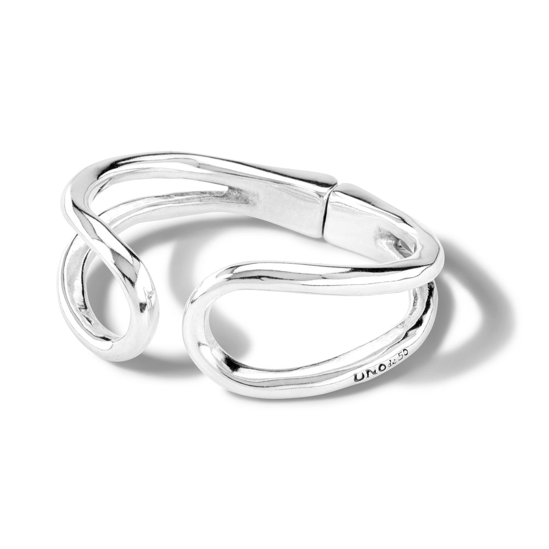 UnoDe50 Silver Double Reload Bangle