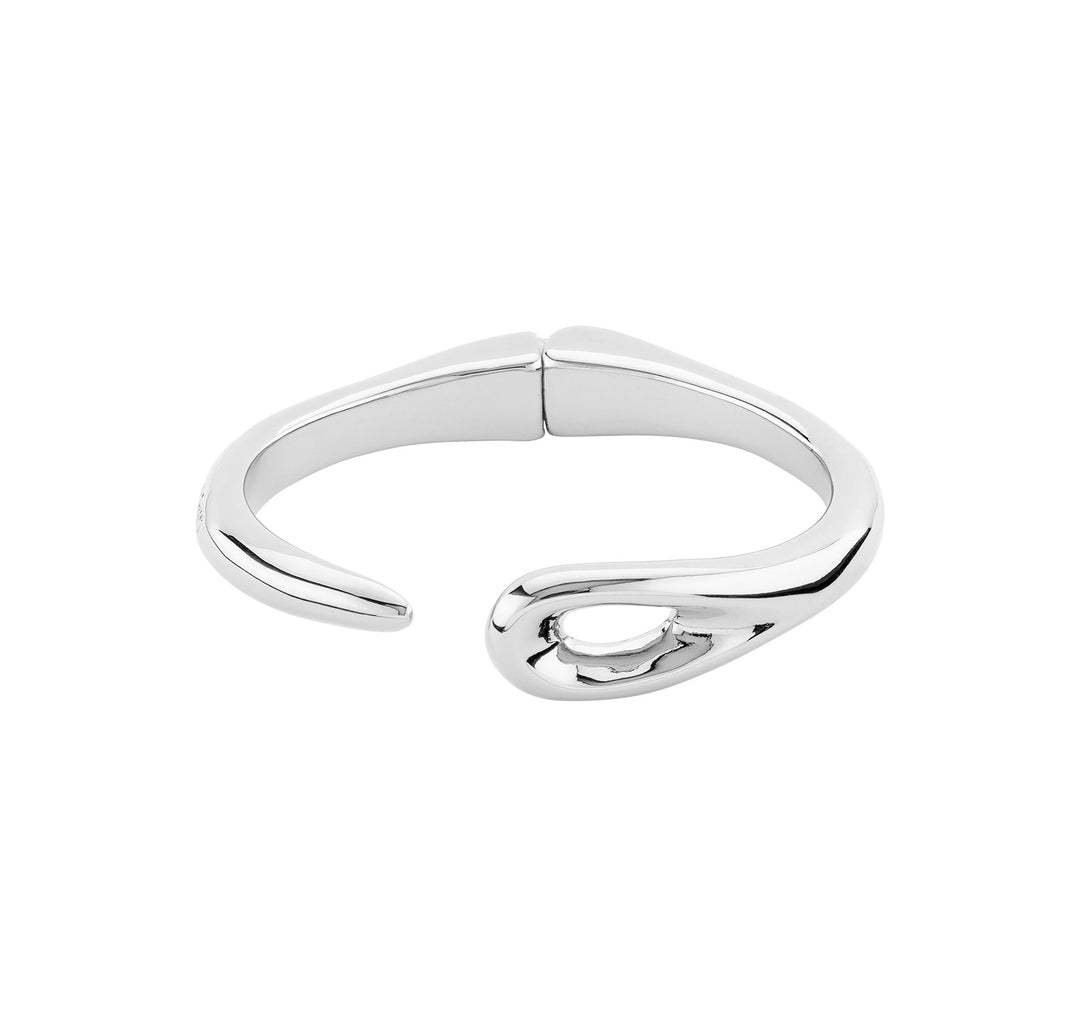 UnoDe50 Silver Tangled Hinged Bangle