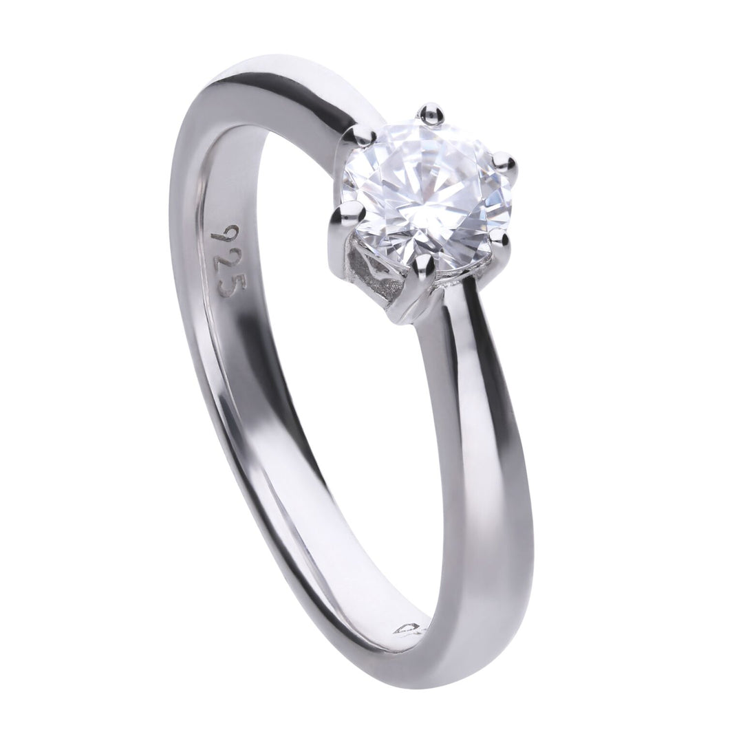 Diamonfire Sterling Silver 0.75ct CZ Ring
