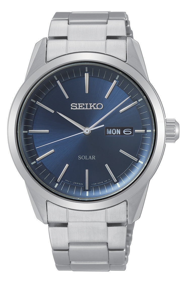 Seiko Solar Stainless Steel Bracelet Watch