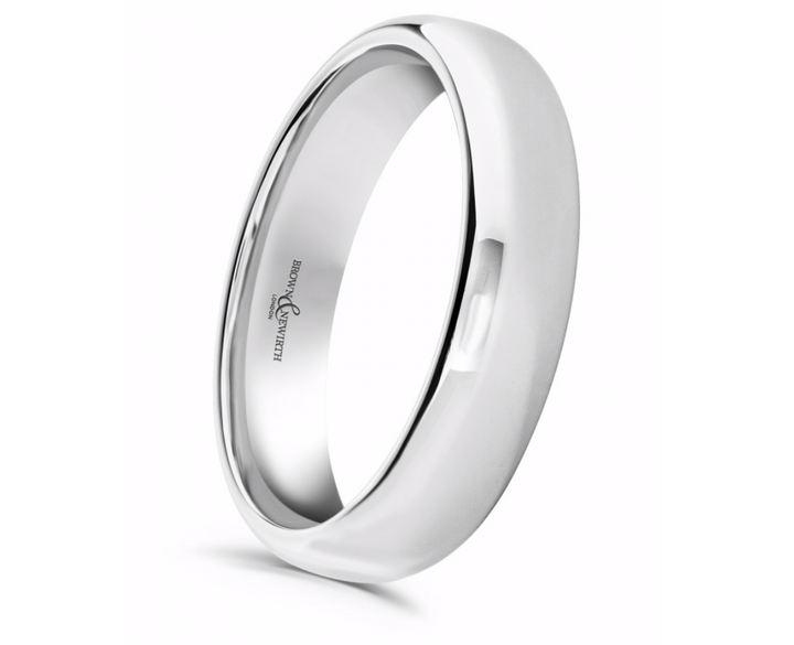 Palladium 6mm Plain Wedding Ring