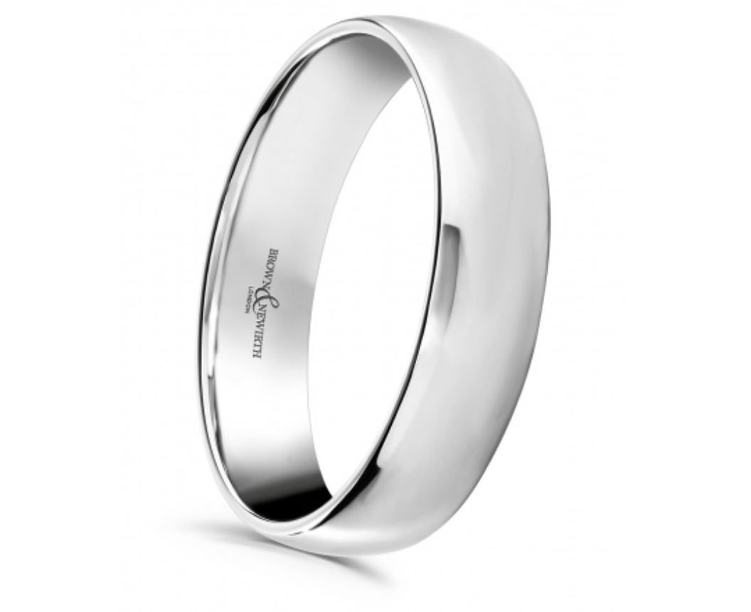Platinum Plain 6mm Wedding Ring