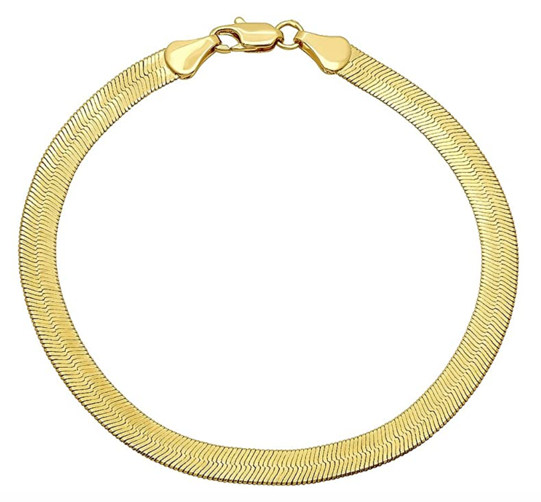 Gold Plated Herringbone Bracelet