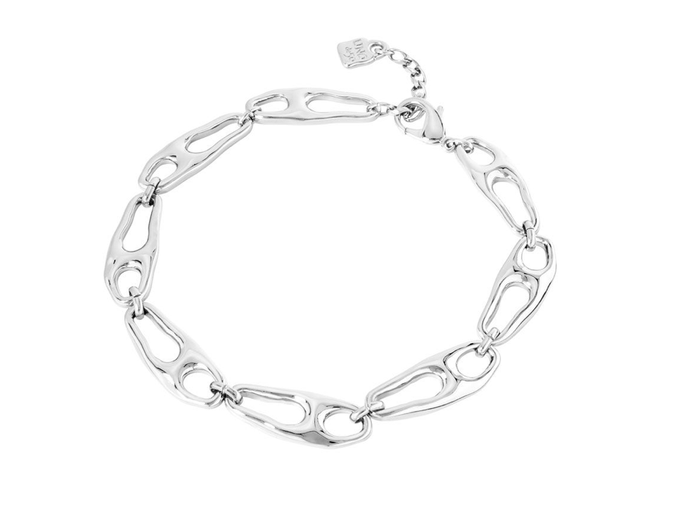 UnoDe50 Silver Heavy Connected Necklace