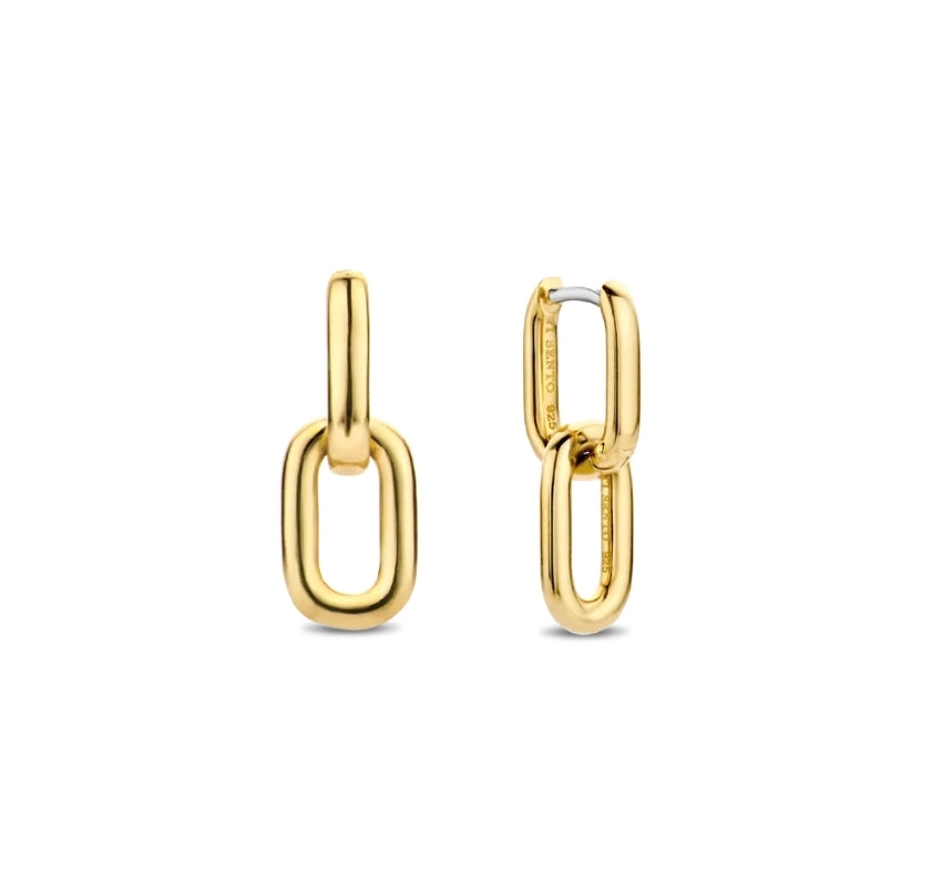 Ti Sento Gold Plated Drop Earrings