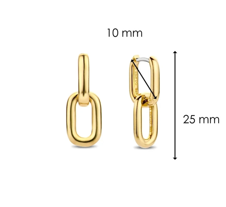 Ti Sento Gold Plated Drop Earrings