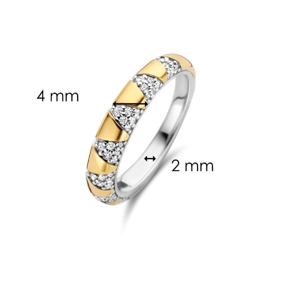 Ti Sento Gold Plated Ring