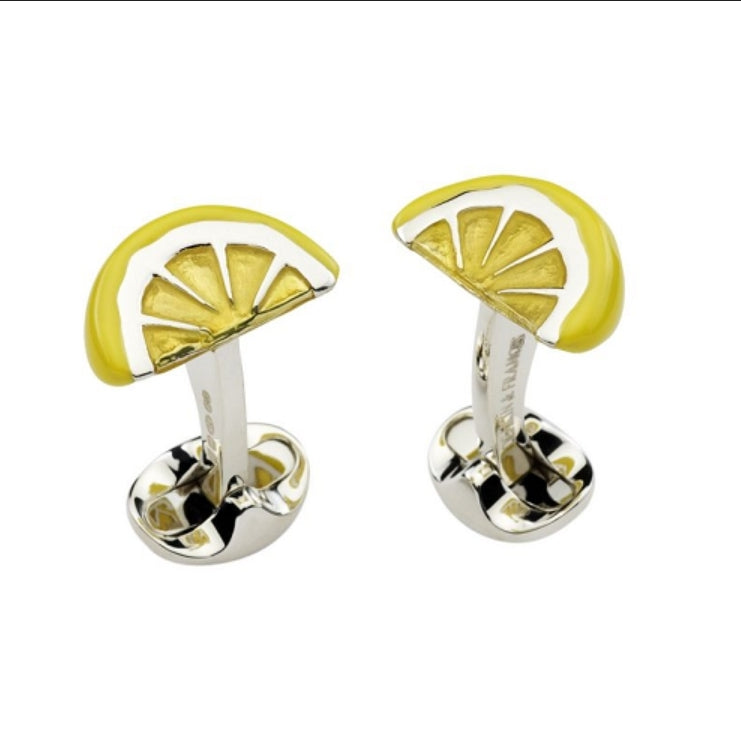 Deakin and Francis Lemon Wedge Cufflinks