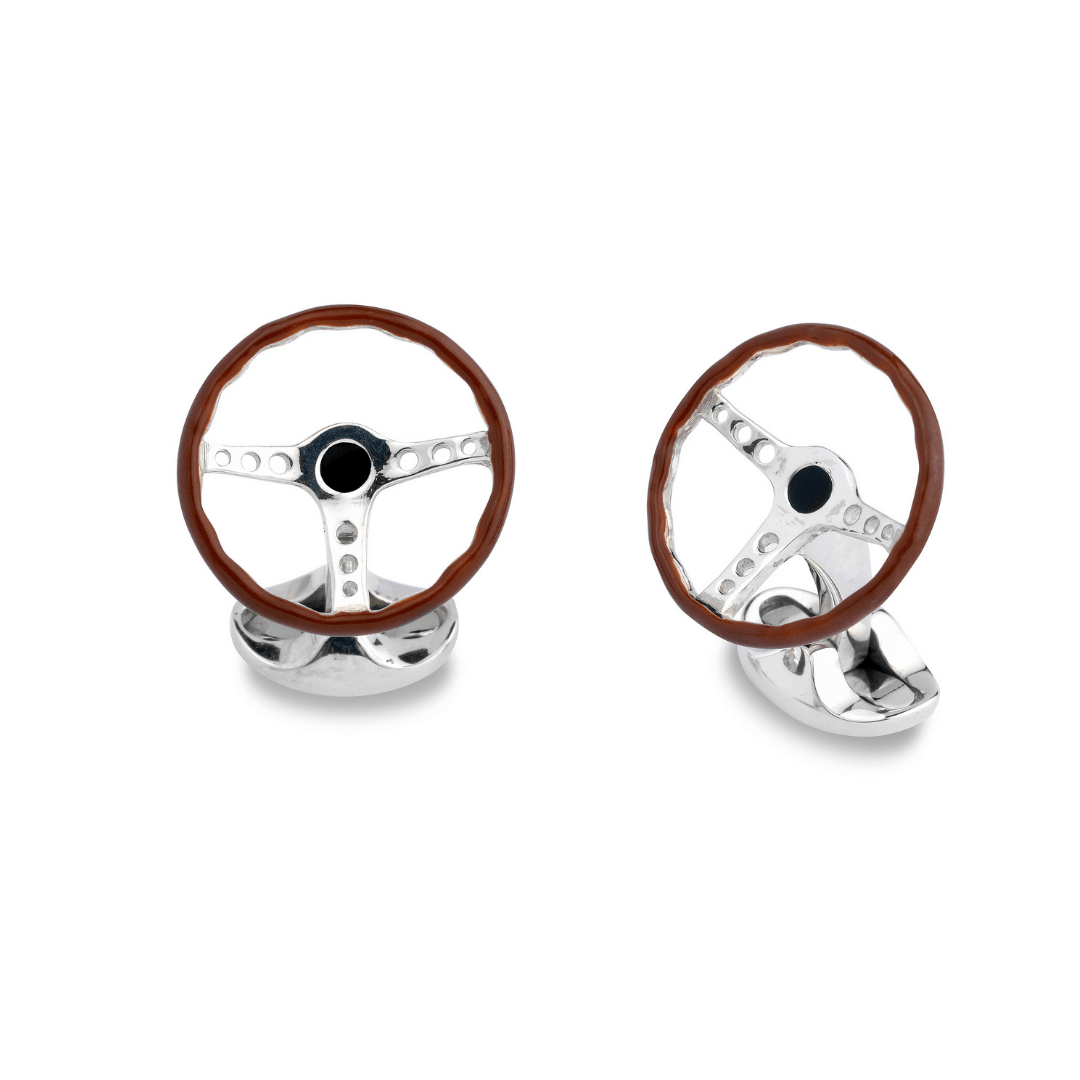 Deakin and Francis Vintage Steering Wheel Cufflinks